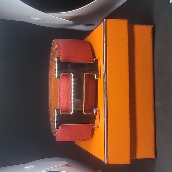 HERMES CONSTANCE H BELT POTIRON LEATHER MENS BELT/R3485 - Picture 11 of 12